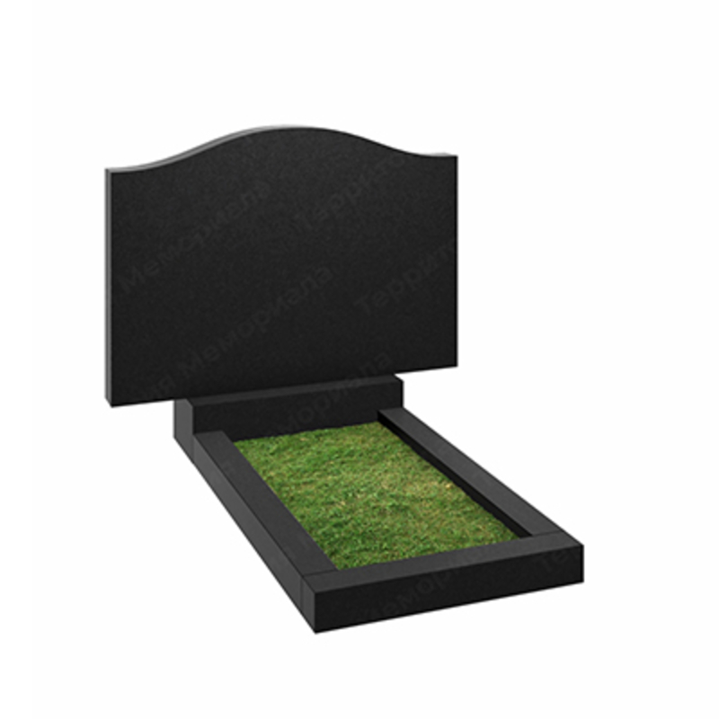 Памятник на двоих из гранита габбро Карелия S60 фигурный