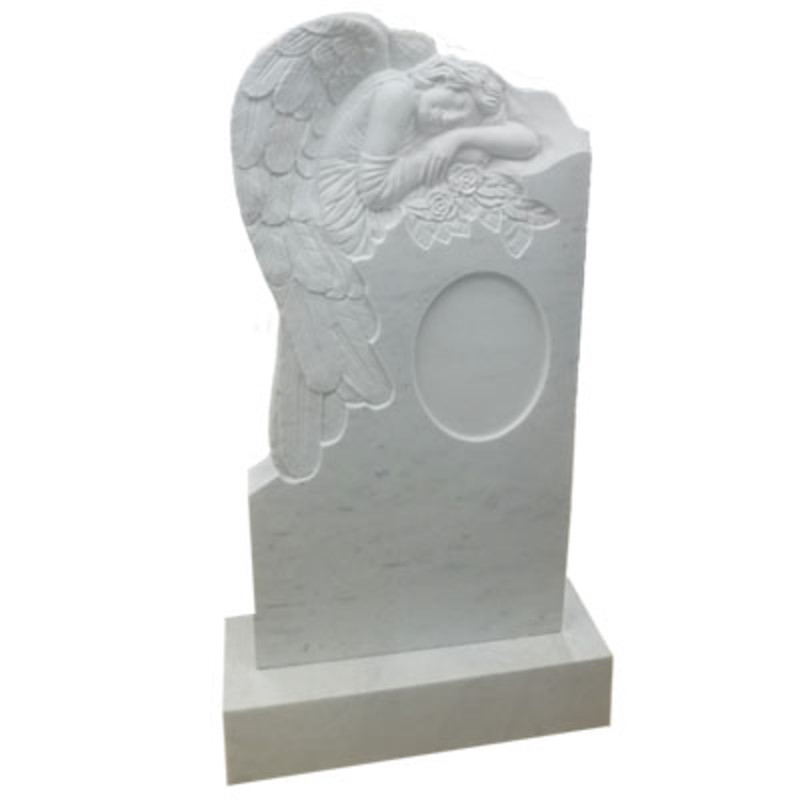 Памятник белый мраморный 