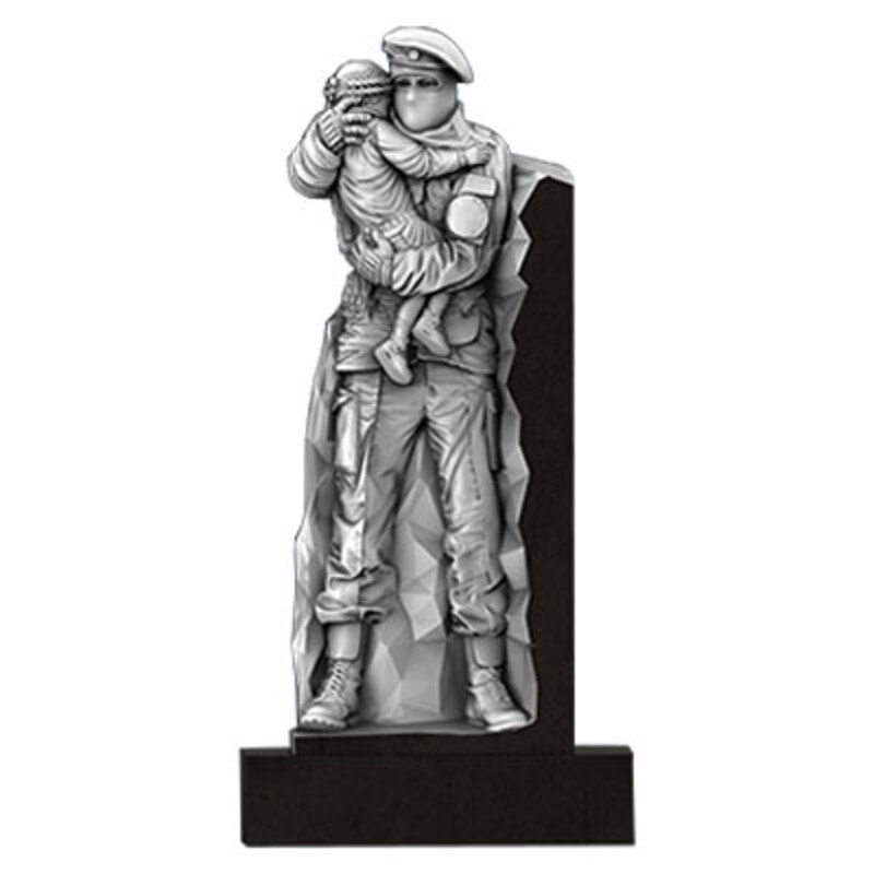 Памятник гранитный военным V-04 размер 120*60 см