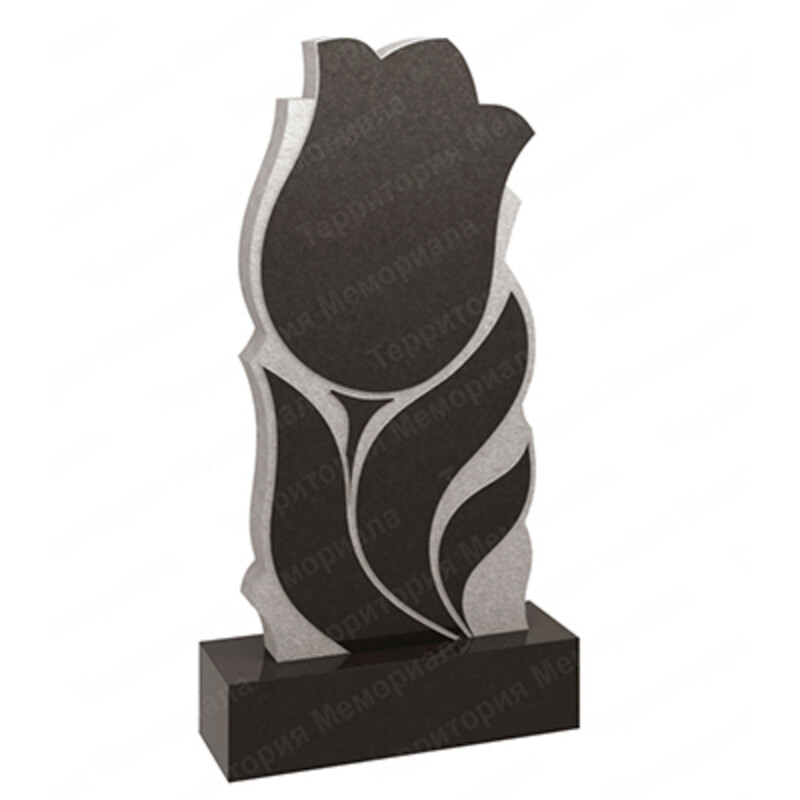 Памятник из гранита Тюльпан размер 100*50 см