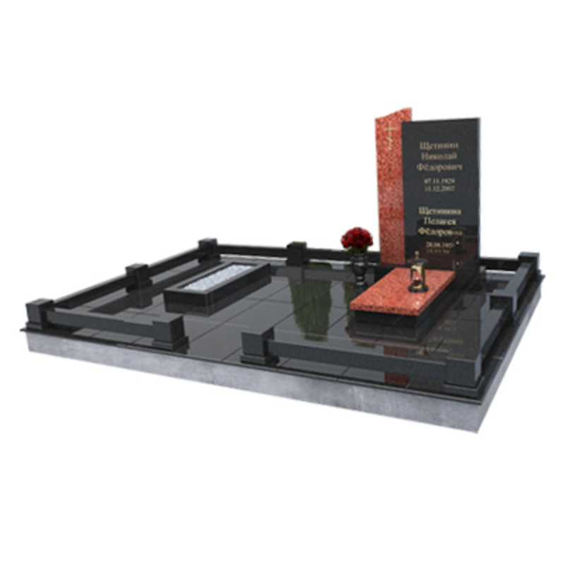 Мемориальные комплексы черный и красный гранит