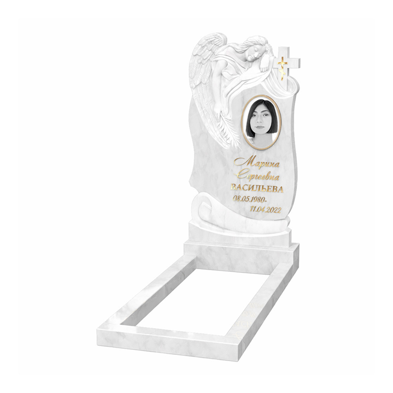 Мраморный памятник резной - MR-17