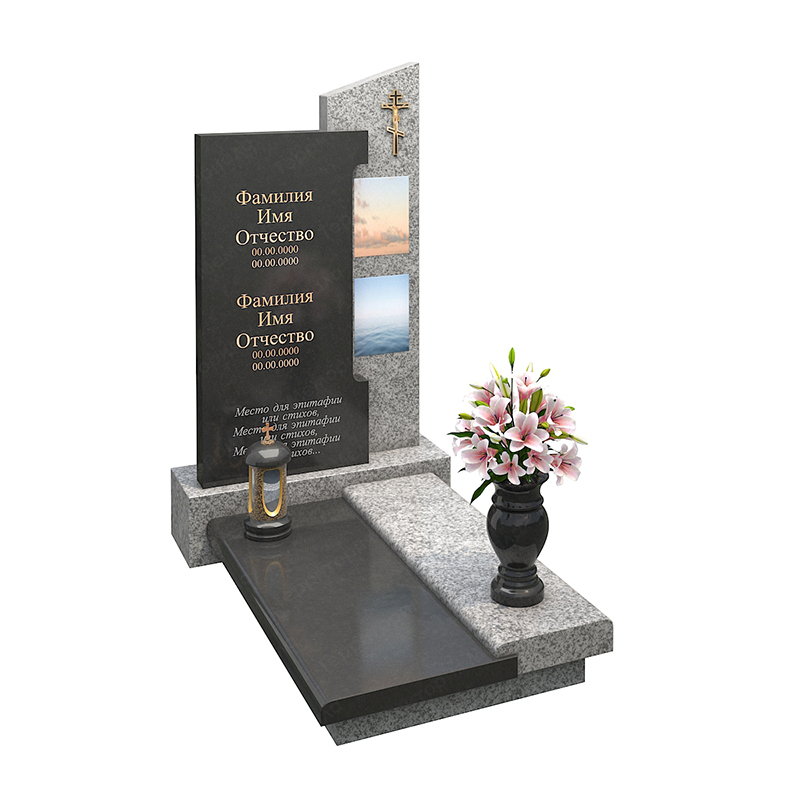 Комбинированный памятник из гранита GM27