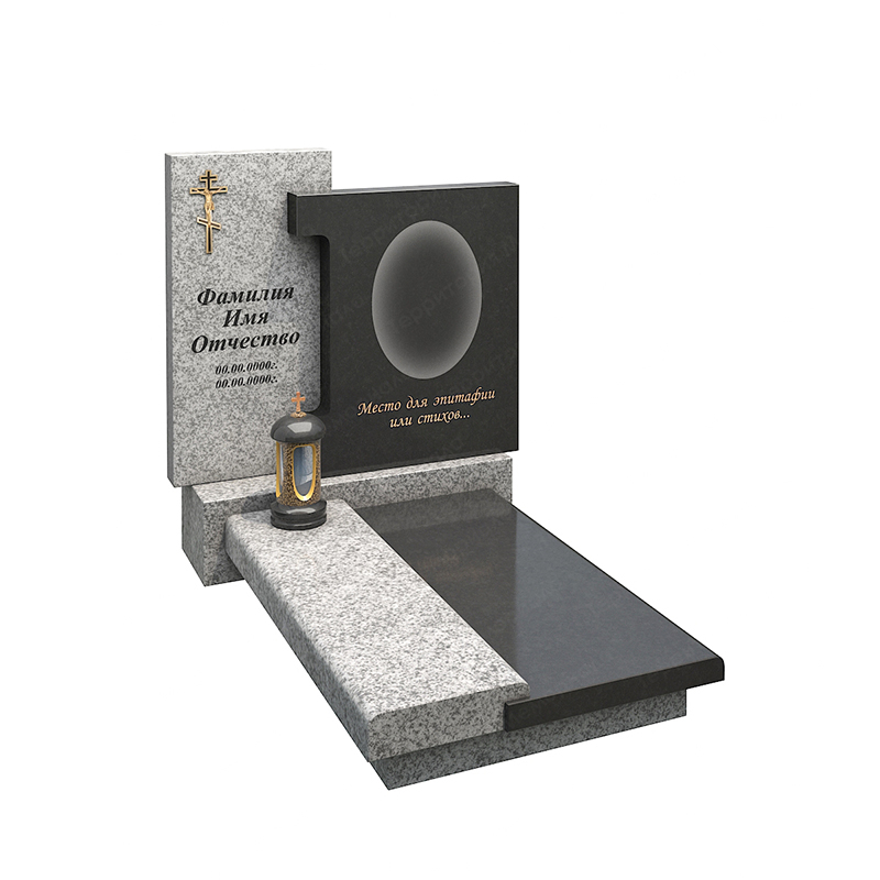 Комбинированный памятник из гранита GM28