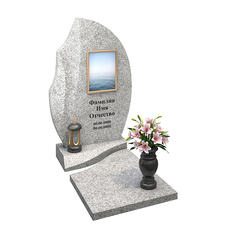 Комбинированный памятник из гранита GM42 фигурный