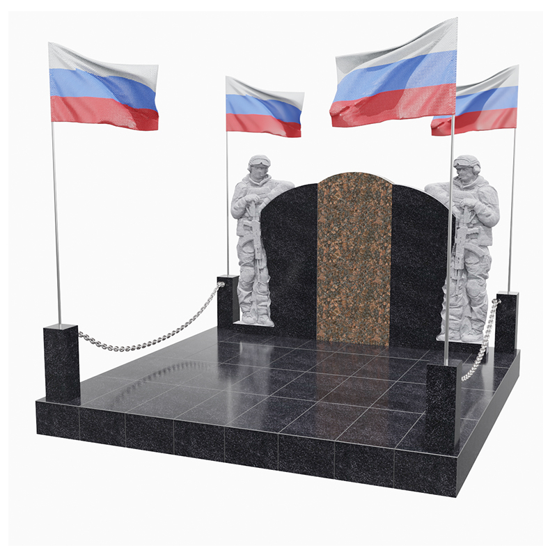 Мемориальный гранитный комплекс для военных KV04