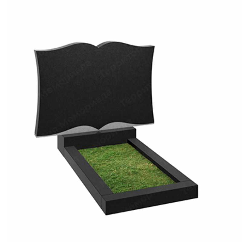 Памятник на двоих из гранита габбро Карелия S66 книга