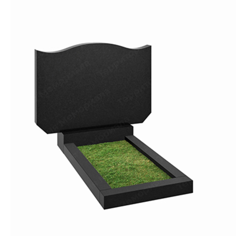 Памятник на двоих из гранита габбро Карелия S219