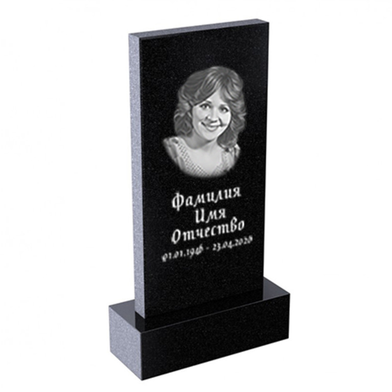 Памятник из гранита стандартный прямой формы