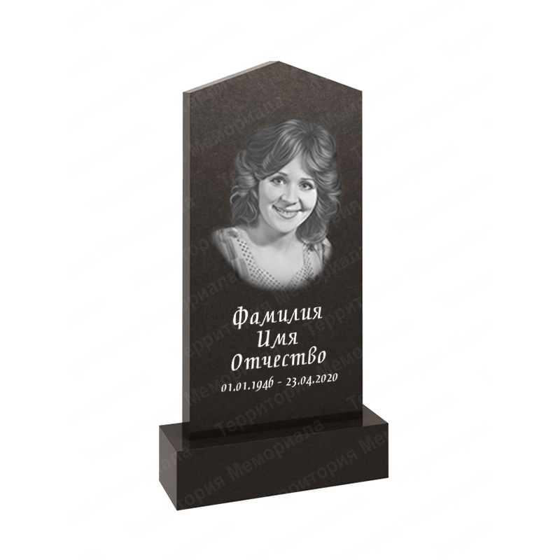 Памятник из гранита стандартный KL09 форма геометрия