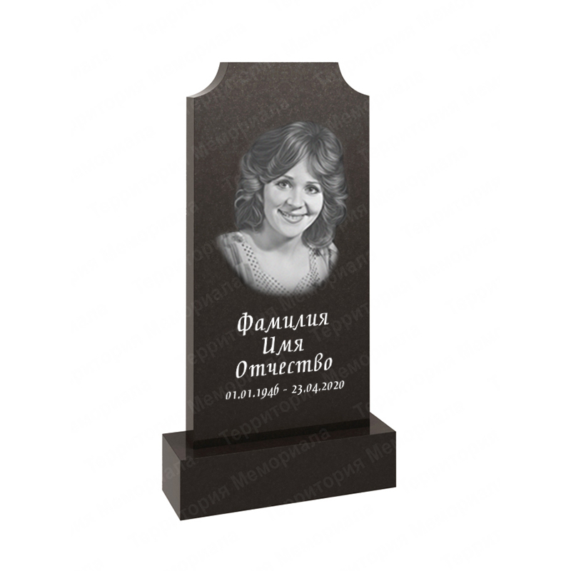 Памятник из гранита стандартный KL13 форма геометрия