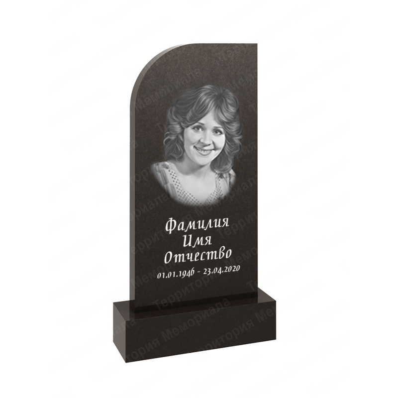 Памятник из гранита стандартный KL17 форма геометрия