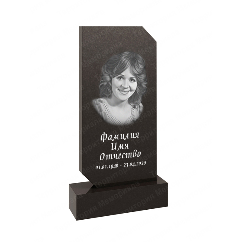 Памятник из гранита стандартный KL18 форма геометрия