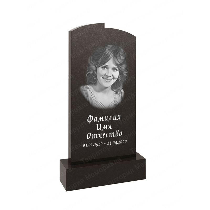 Памятник из гранита стандартный KL104 форма геометрия