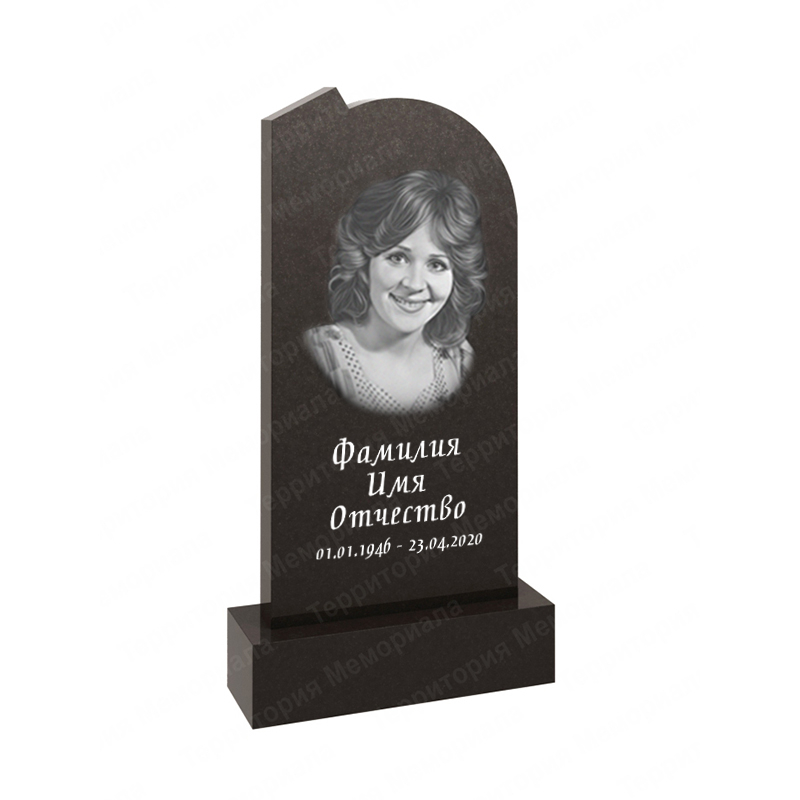 Памятник из гранита стандартный KL102 форма геометрия