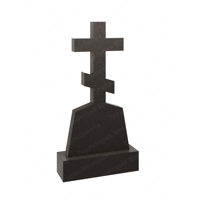 Памятник крест на могилу из гранита KR51 размер от 100*50 см