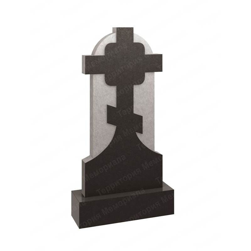 Памятник крест на могилу из гранита KR52 размер от 100*50 см