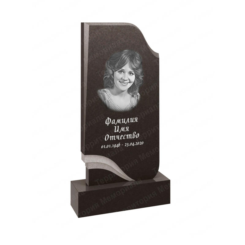 Фигурный памятник из гранита габбро Карелия — FG86