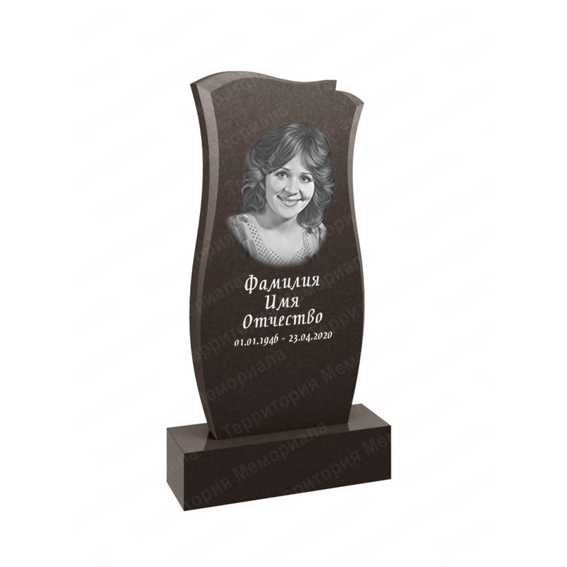 Фигурный памятник из гранита габбро Карелия — FG40