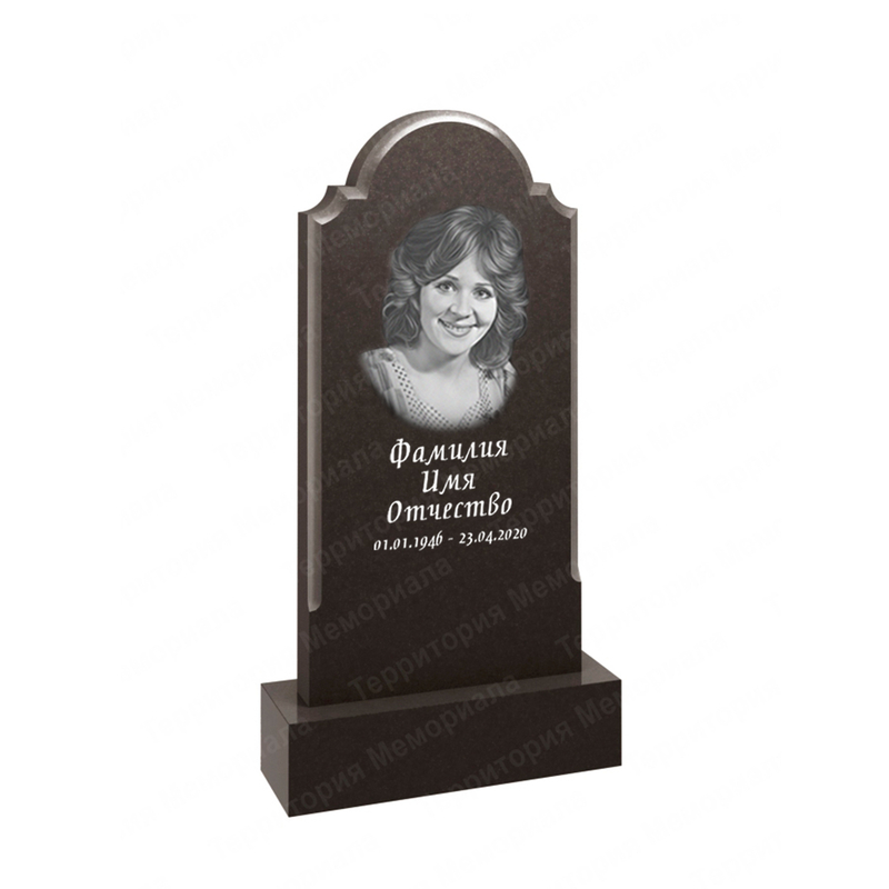 Фигурный памятник из гранита габбро Карелия — FG12