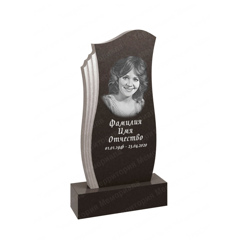 Фигурный памятник из гранита габбро Карелия — FG15