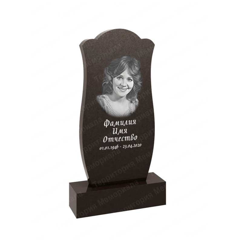 Фигурный памятник из гранита габбро Карелия — FG35