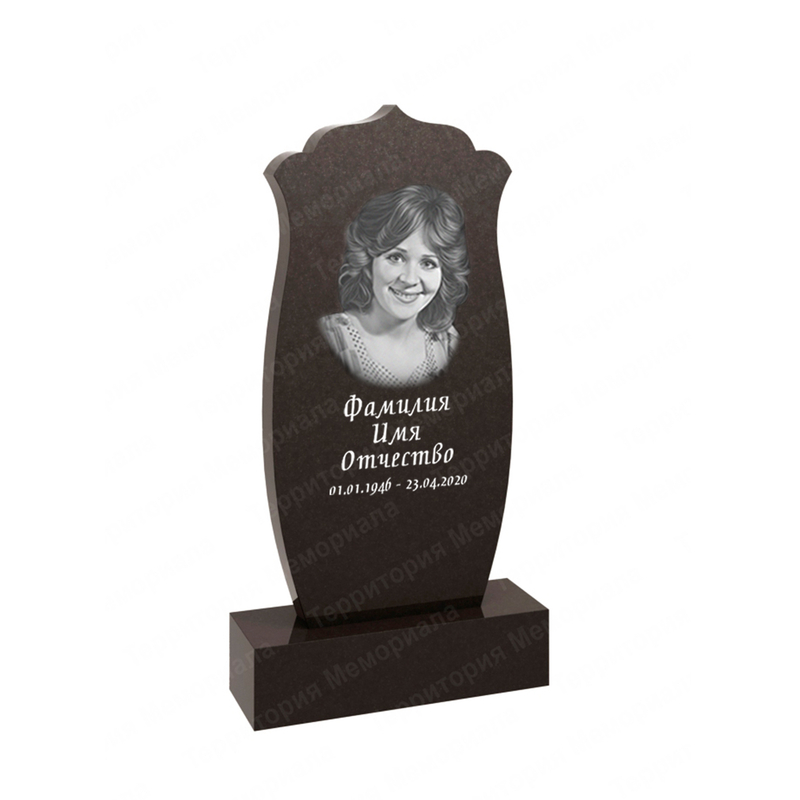 Фигурный памятник из гранита габбро Карелия — FG55