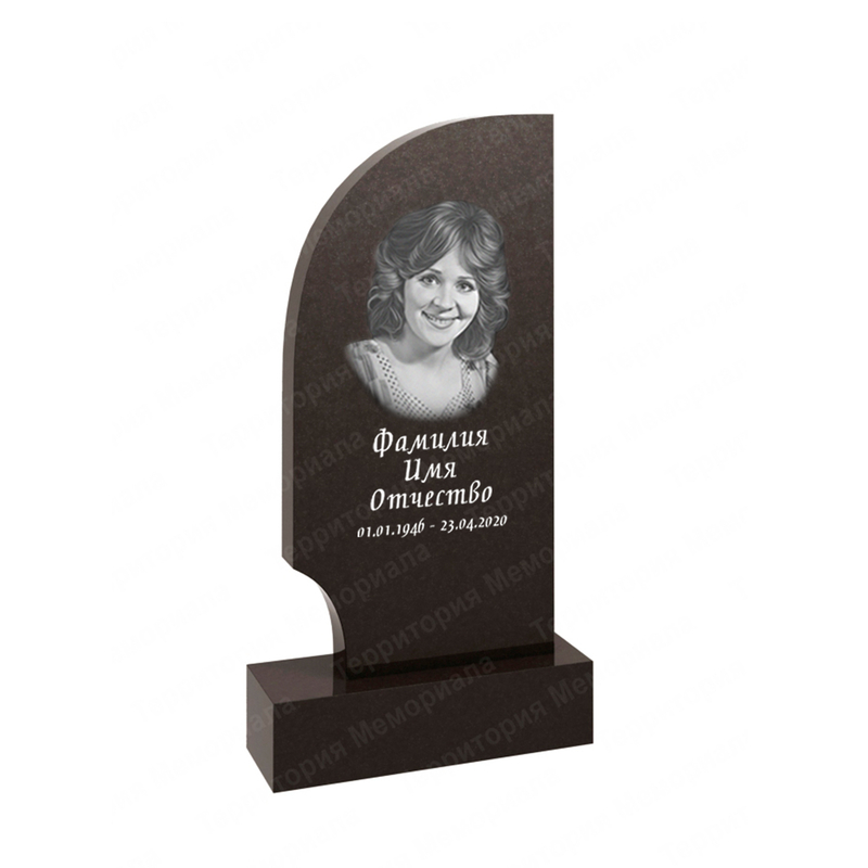 Фигурный памятник из гранита габбро Карелия — FG414