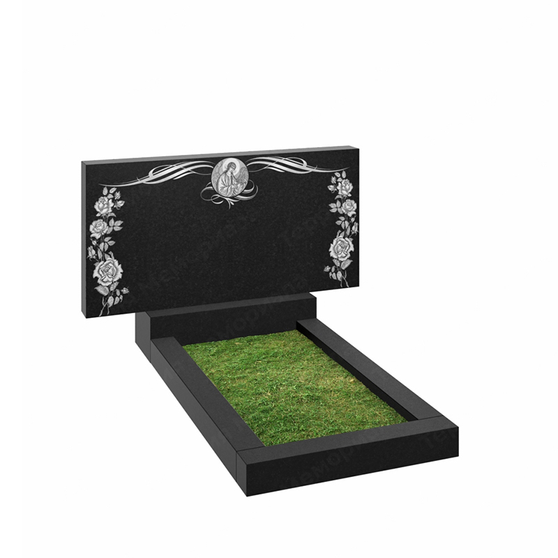 Памятник на двоих из гранита габбро Карелия SG298 с гравировкой