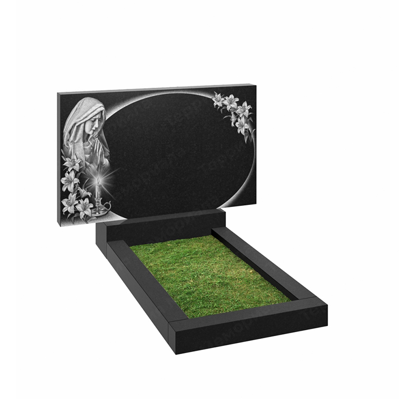 Памятник на двоих из гранита габбро Карелия SG299 с гравировкой