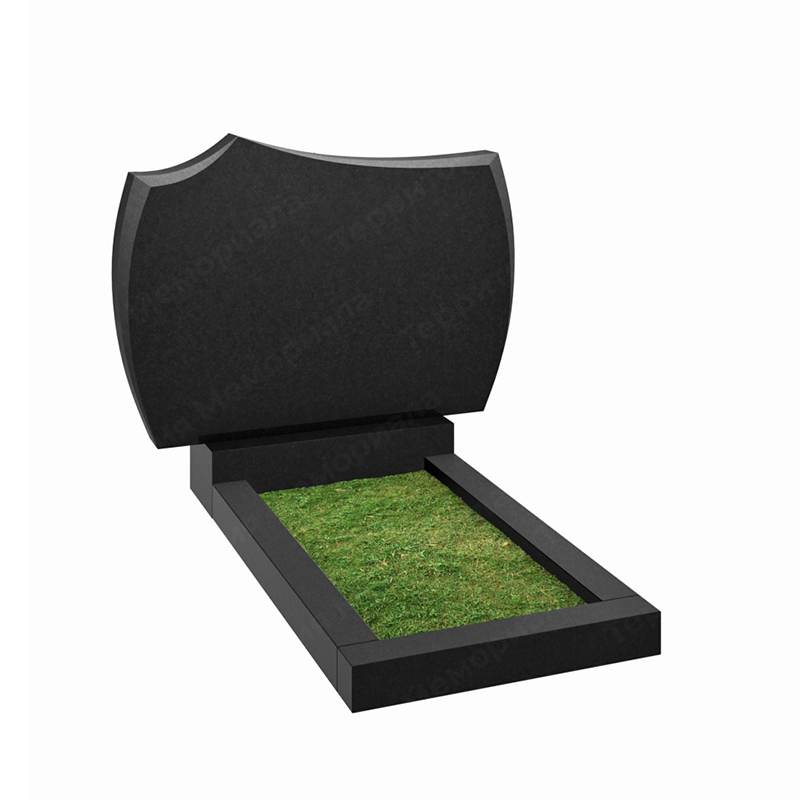 Памятник на двоих из гранита габбро Карелия S280