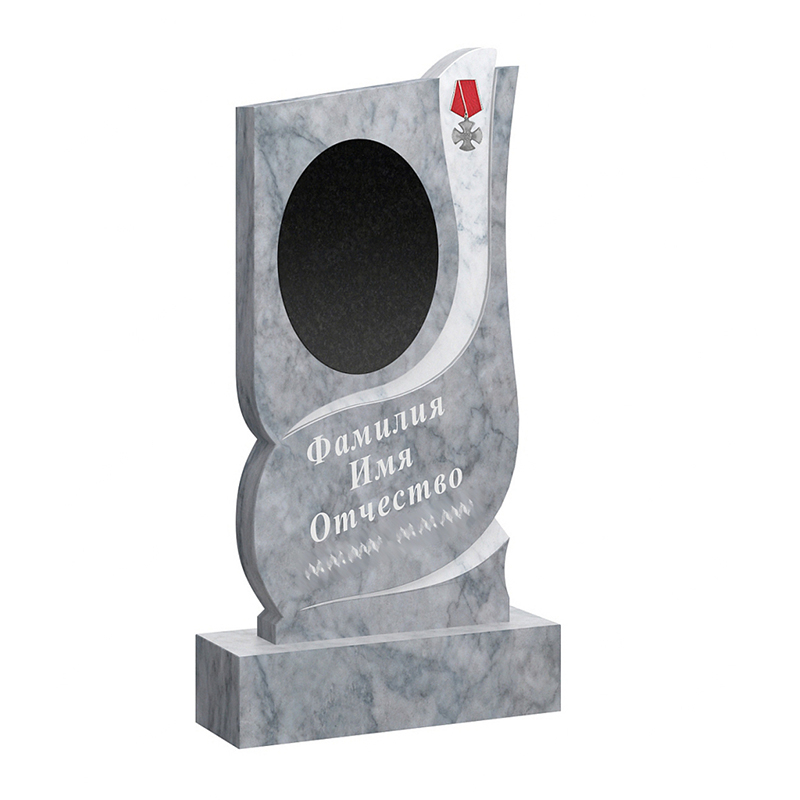 Памятник для военных VM-10в с портретной плиткой размер от 100*45*7 см