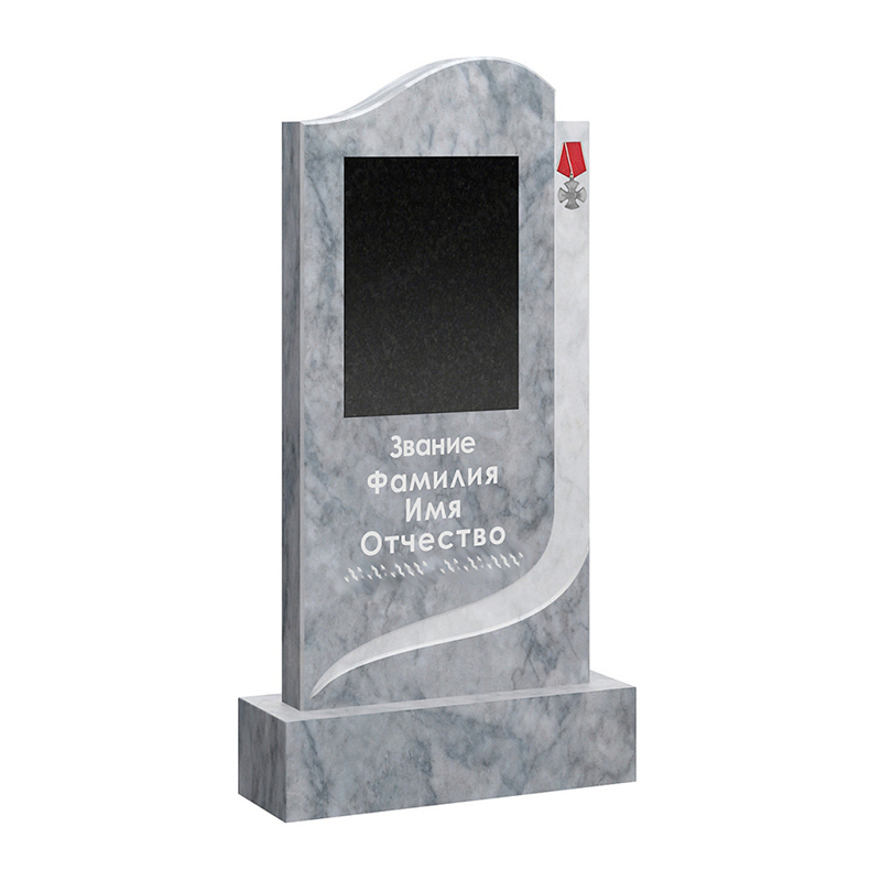 Памятник для военных VM-17в с портретной плиткой размер от 100*45*7 см